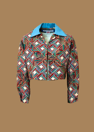 Design Cropped Box Jacket