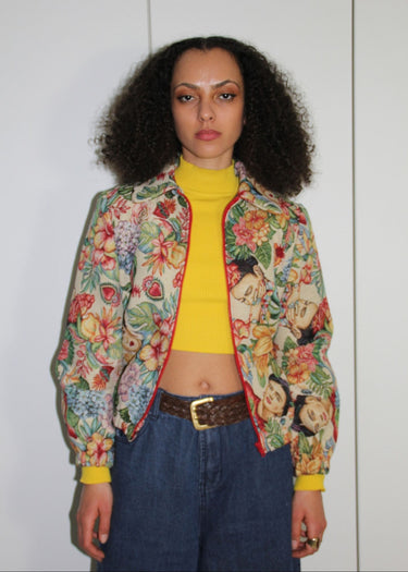 Frida Tapestry Casual Statement Jacket