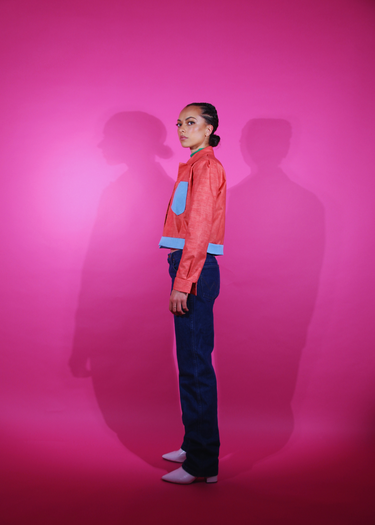 Terracotta Cotton x Upholstery Jacket