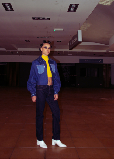 Denim Utilitarian Upcycled Denim Jacket