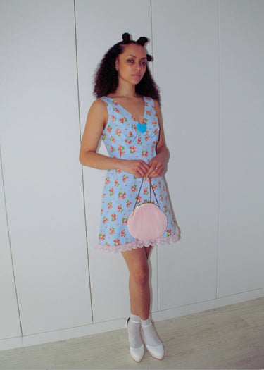 Strawberry Festival Upcycled Dress