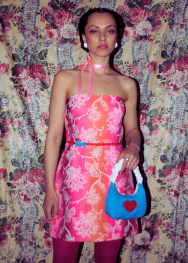 A Line Floral Party Dress