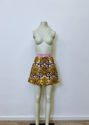 Upcycled A Line Upholstery Skirt