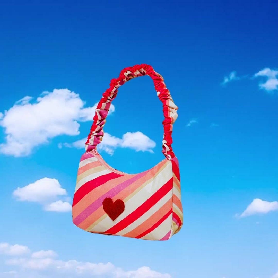 Sustainable Pink Stripe Bag