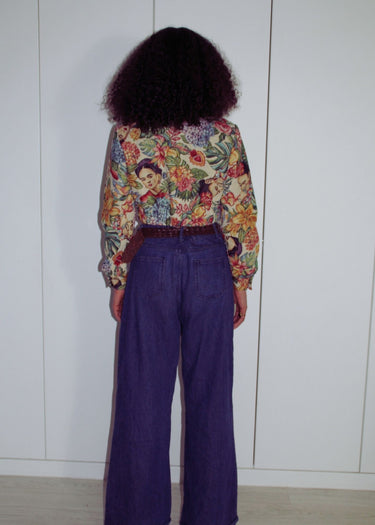 Frida Cropped Tapestry Jacket