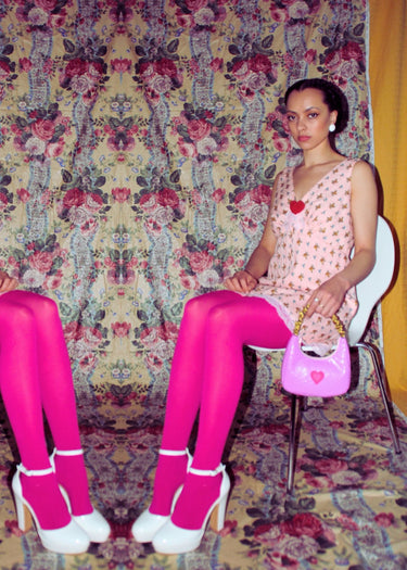 1970s Coachella Festival Upcycled Dress PINK