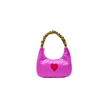 Upcycled Mini Purple Croc Bag