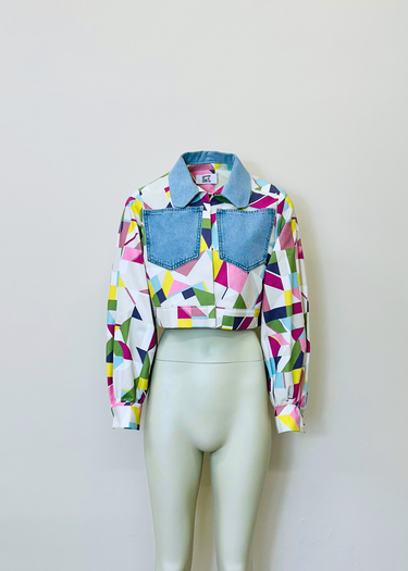 90s Pop Upholstery x Denim Jacket