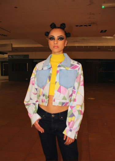 90s Pop Upholstery x Denim Jacket