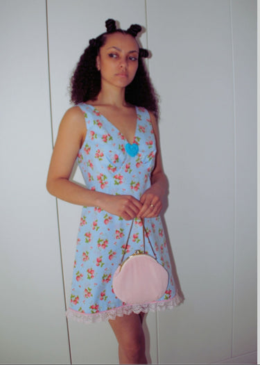 Strawberry Festival Upcycled Dress