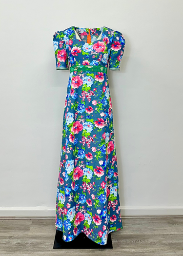 Maxi Empire Line Dress x Upcycled Ribbon