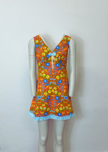 1970s Coachella Festival Upcycled Dress