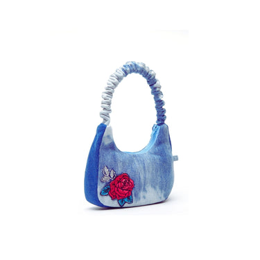 Upcycled Vegan Acid Wash Denim Bag
