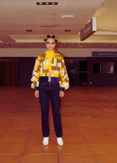 1970s Upholstery x Denim Jacket