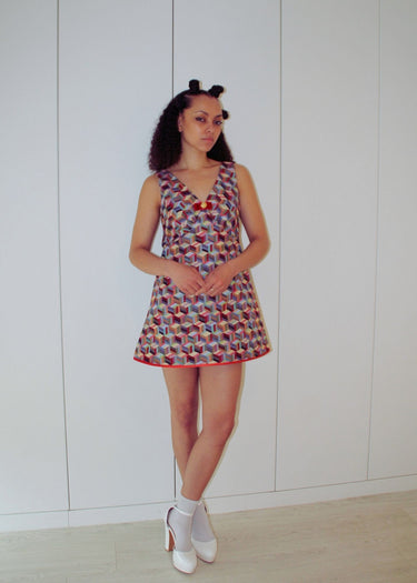 Geometric Tapestry Mod Dress