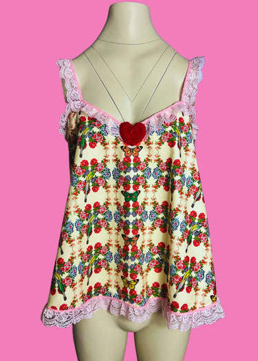 Cotton Upcycled Baby Doll Maternity Style Top