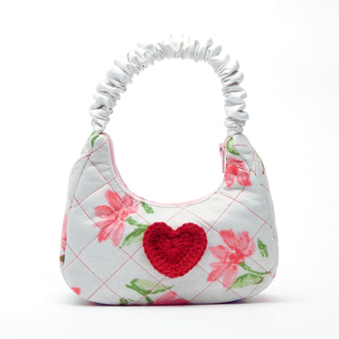 Upcycled Quilted 1960's Baguette Bag