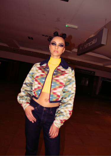 Upholstery Upcycled x Denim Zip Jacket