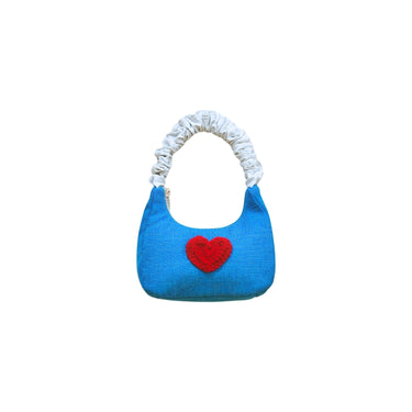 Upcycled Blue Mini Bag