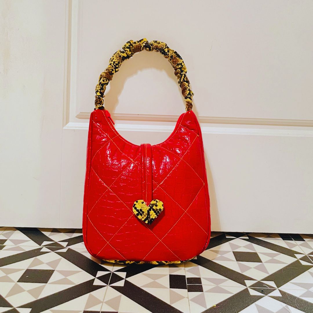 Sustainable Red Croc Bag