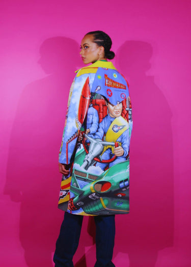 Vintage Upcycled Longline Trench Coat