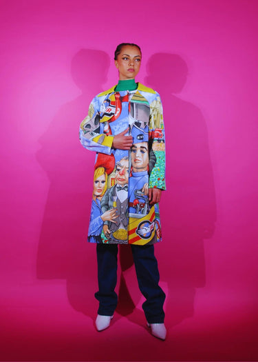 Vintage Upcycled Longline Trench Coat
