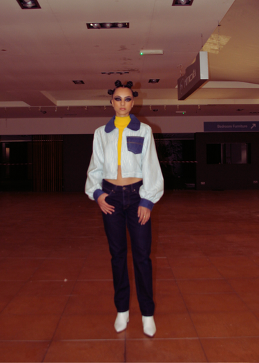 Aztec Upholstery x Denim Jacket