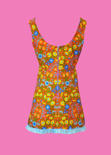 1970s Coachella Festival Upcycled Dress