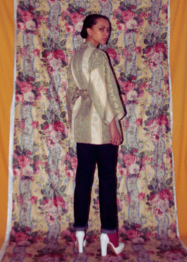 1970's Style Pastel Japanese Vintage Kimono