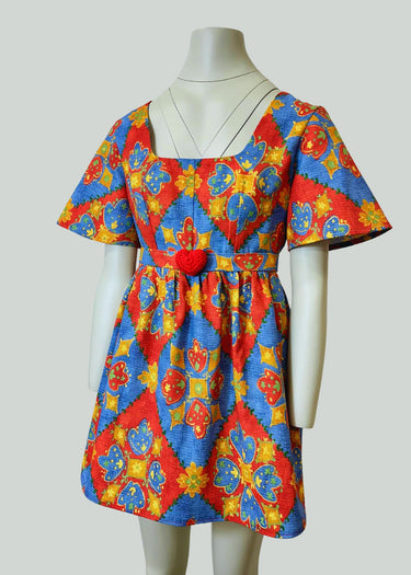 Geometric Upcycled Party Skater Dress