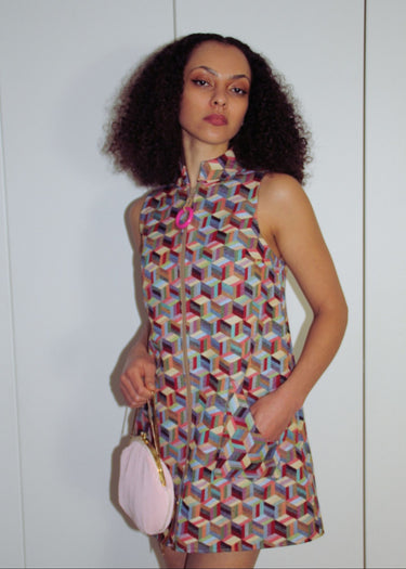 Geometric MOD Mini Tapestry Dress