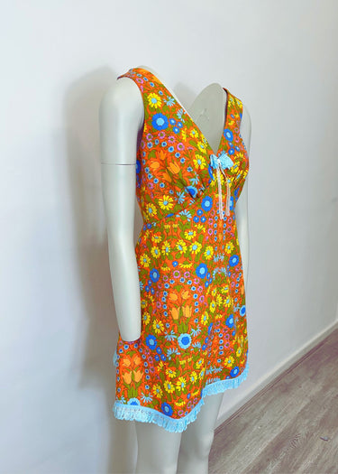 1970s Coachella Festival Upcycled Dress