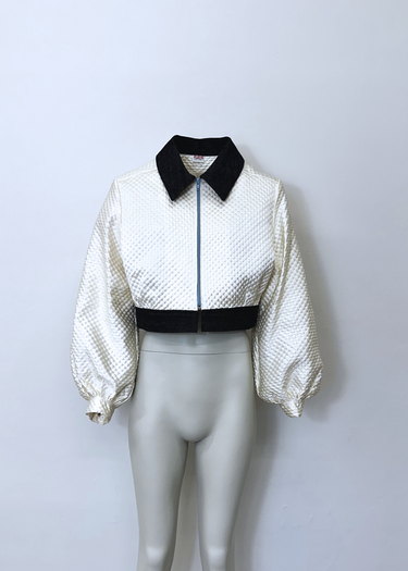 Waffle Cream Upholstery x Denim Jacket